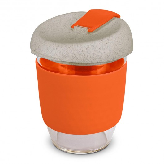 Orange 350mL Natura Glass Cups